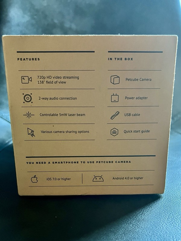 Petcube HD Pet Monitoring WiFi Cam 720p Wireless Camera Remote Monitor Pets NIB gallery