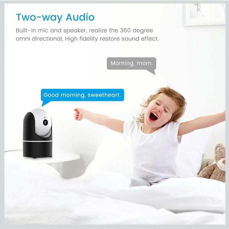 Indoor Wifi Smart Cam 1080p Night Vision Motion Detection 2 Way Audio 8x Zoom gallery