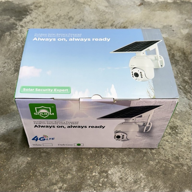 Soliom S600 4G LTE Solar Powered Security Camera Wireless Outdoor Open Box READ gallery