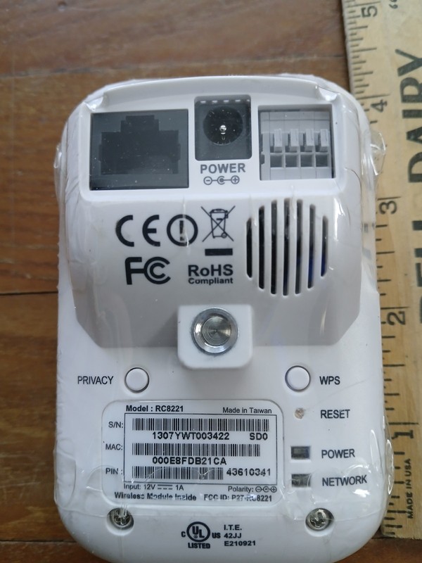 8 Digital Indoor wireless IP camera RC8221 (Powers On). Still In Plastic. gallery