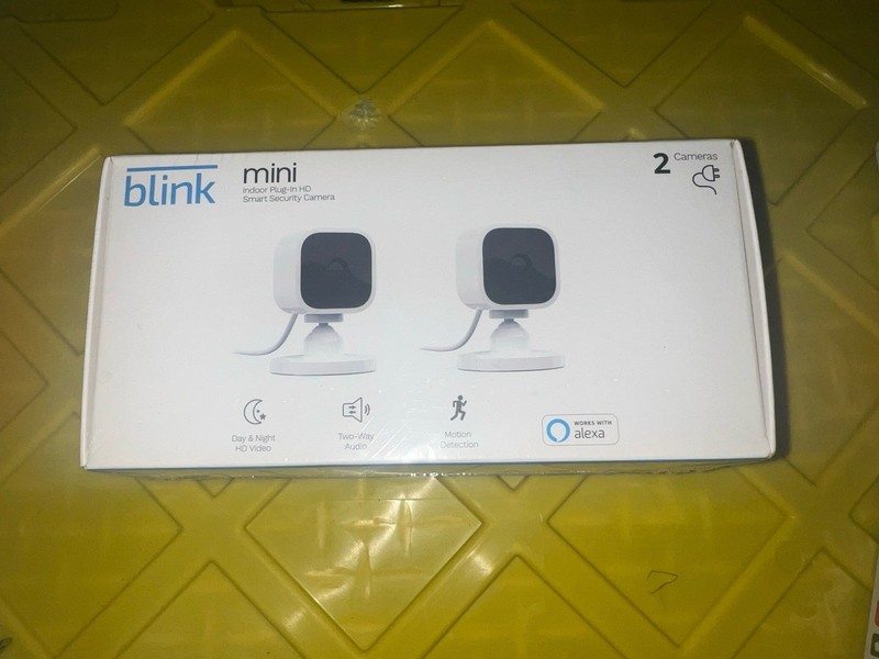 Blink Mini Indoor 1080p Smart WiFi Security Camera 2-Pack Wired NEW