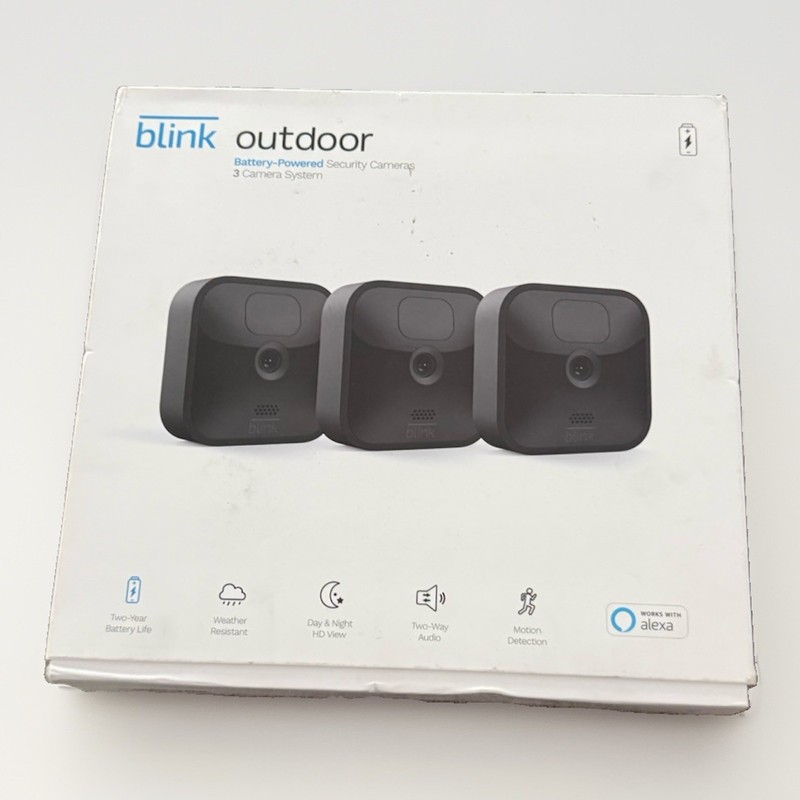 Blink Outdoor 3-Camera System 3rd Gen Wireless HD Security Cam Kit New