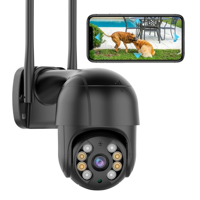 4K 8MP Wireless PTZ Security Camera – Waterproof, Human Detection, Auto Tracking