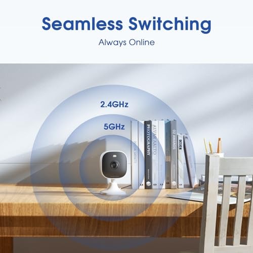 2 Pack 4MP Indoor Outdoor Security Cameras Dual-Band WiFi Wired Home Surveillanc gallery