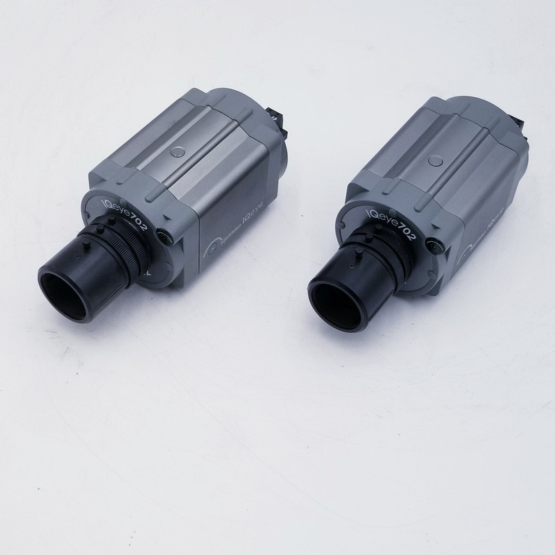 LOT OF 2 IQeye 702 camera with various lenses