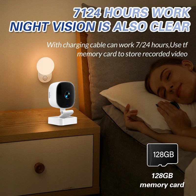 1080P HD Smart Mini Home Security Camera Wifi Two Way Audio Night Vision IP Cam gallery