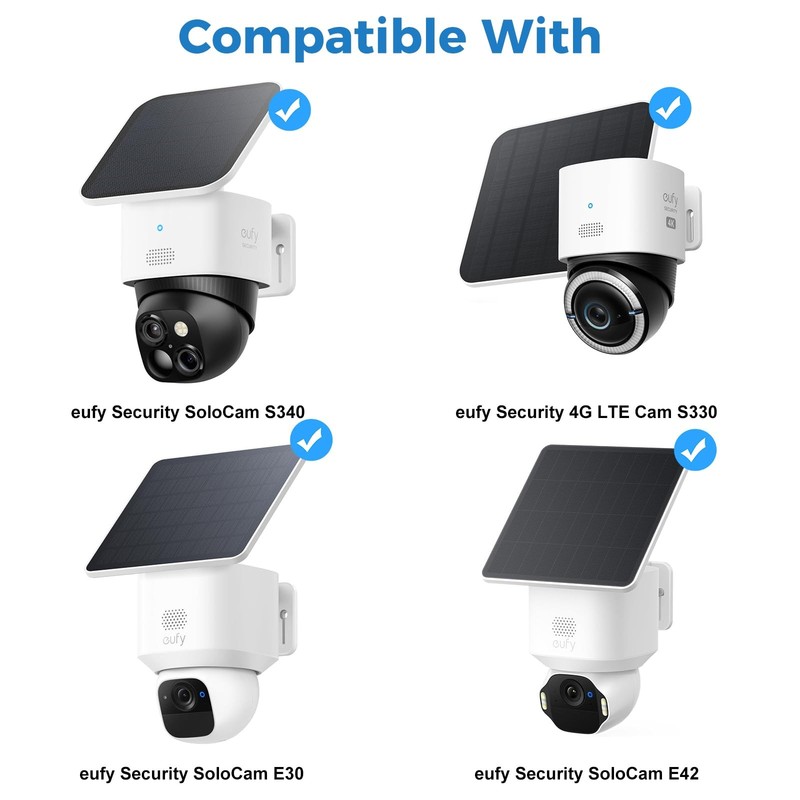 Gutter Mount Bracket Compatible with eufy Security SoloCam S340/E30/E42, eufy... gallery