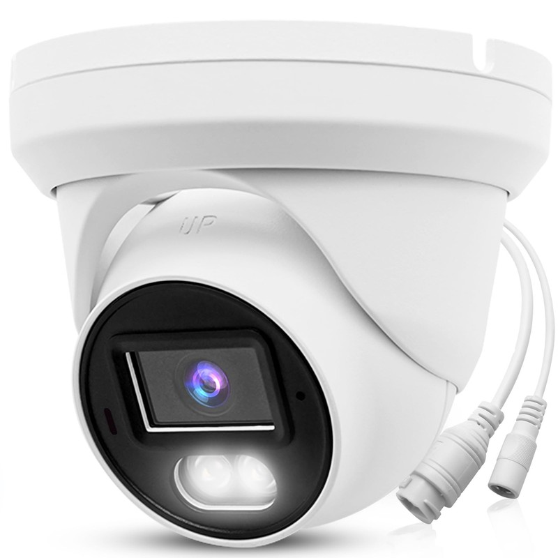 8MP 4K PoE IP Full Color Night Vision Outdoor, 2.8mm Wide Angle, H.265, Water...