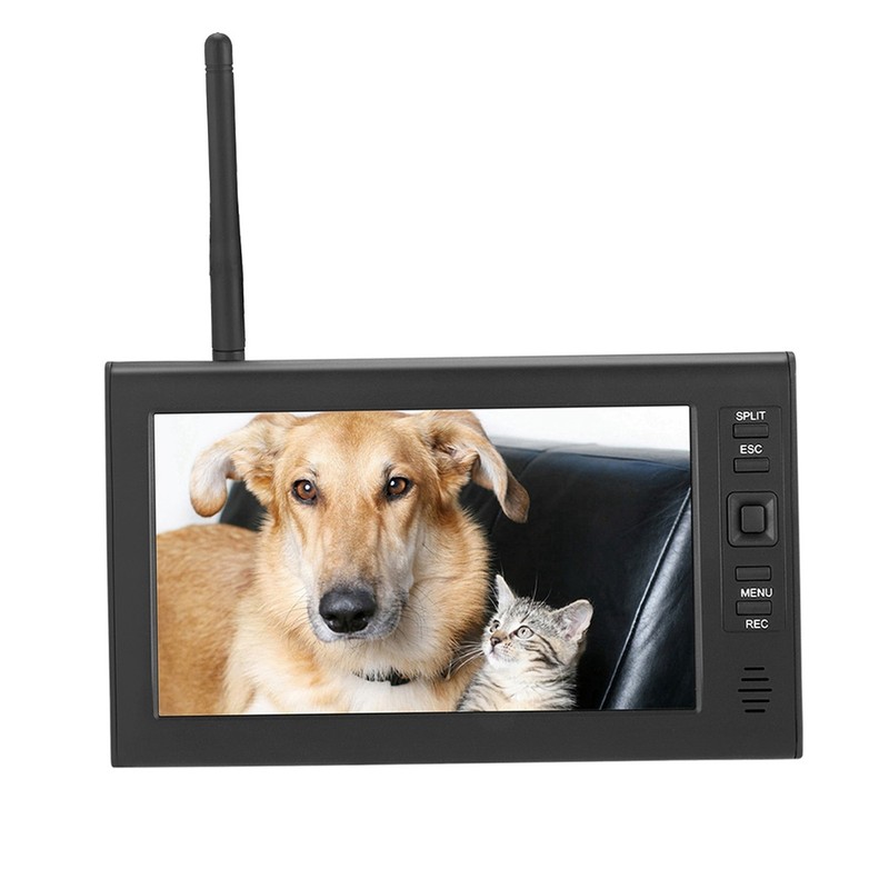 7 Inch LCD Wireless Security IR Camera System Waterproof Outdoor Monitor For gallery