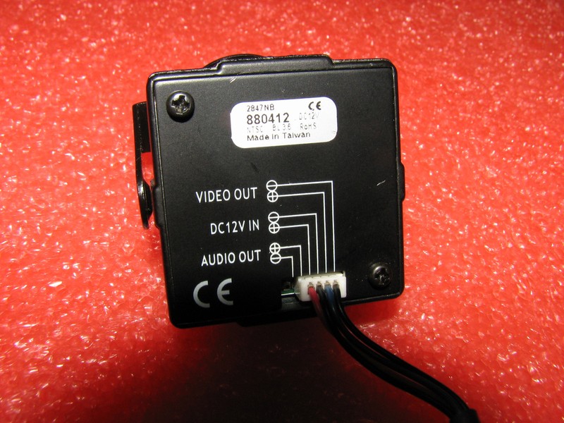Mini Covert Vehicle Security / Police Car Dash Camera 12 Volt, NTSC, ROHS, 1.5" gallery