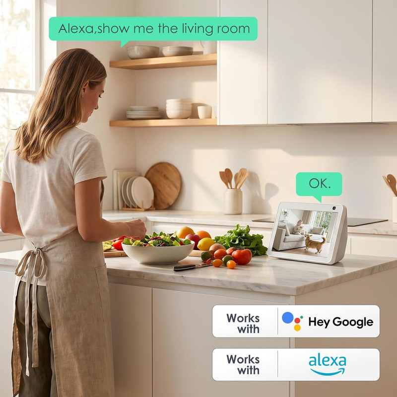 YOTON Indoor Security Camera, 2K 360° Wi-Fi Baby Monitor & Pet Camera W/Motion T gallery