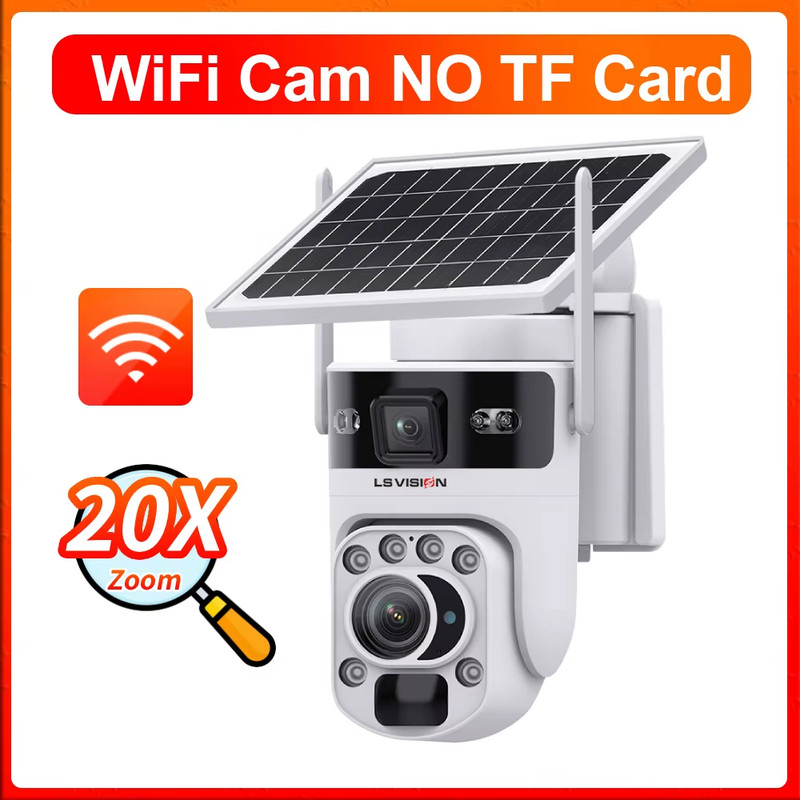 6K 12MP 4G Solar Hunting Trail Camera 60X ZOOM Wireless Outdoor Wildlife Camera