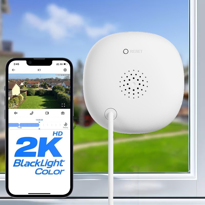 Wansview Window Security Camera WiFi 2.4/5GHz Full Color Night Vision Indoor 2K