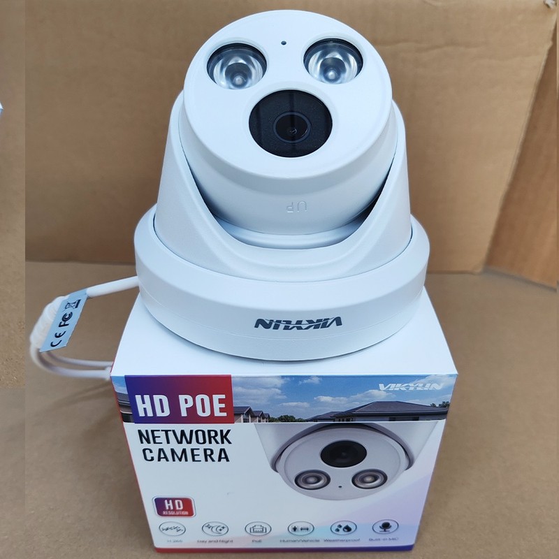Vikylin F1.0 Turret Dual light Color+IR Network 8MP 4K POE Camera MIC CCTV Onvif gallery