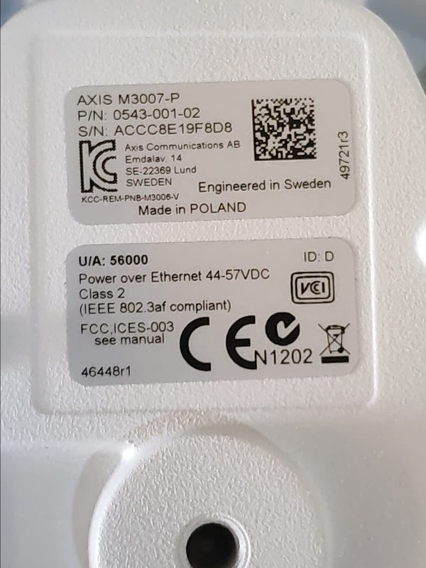 Axis M3007-P Mini Dome Network Camera 0543-001 - New Open Box gallery