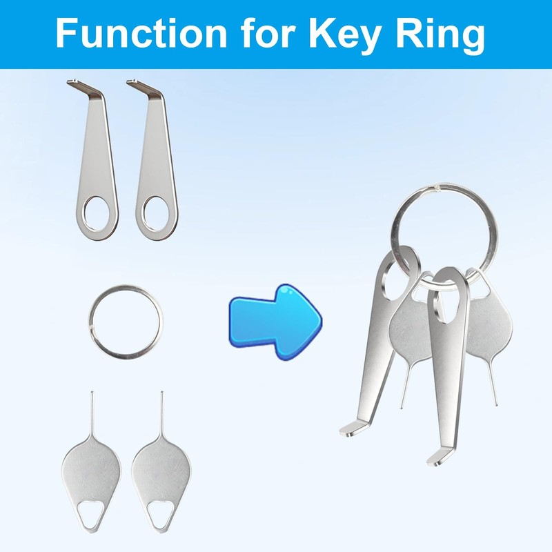 4 Pack Video Doorbell Key Replacement Tool Compatible with silvery gallery
