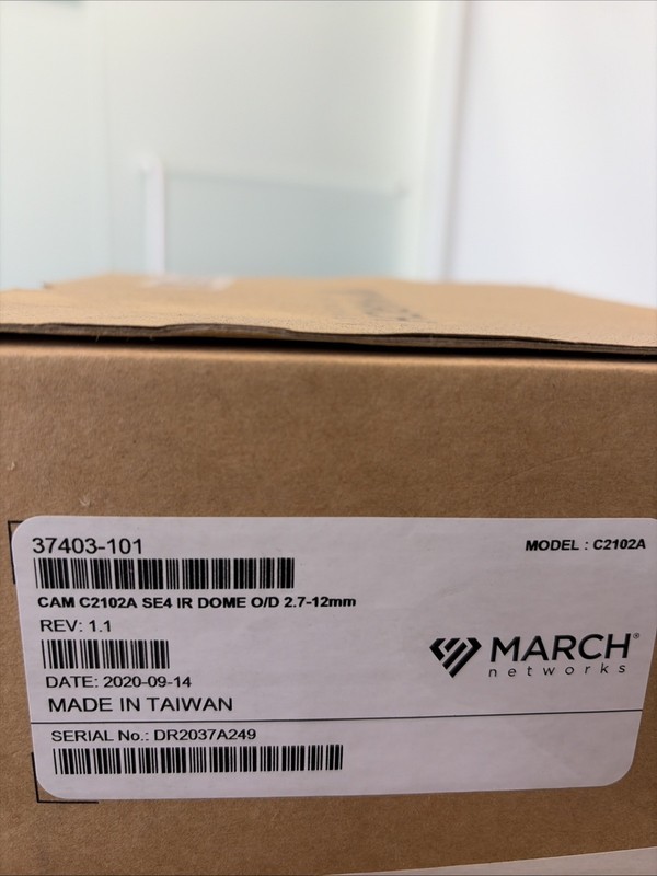 March Networks CAM C2102A SE2 IR Dome Camera – – 37403-101