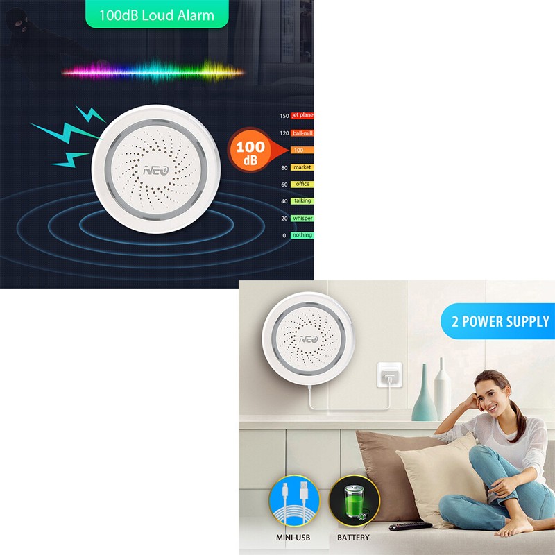 NEO WiFi USB Siren Alarm Sensor Smart Wireless USB Alarm WiFi Series NAS-AB02W gallery