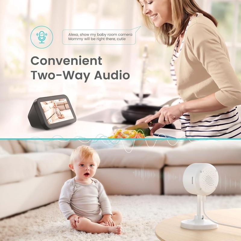 Litokam Indoor Cameras for Home Security with Night Vision, Pet Camera with gallery