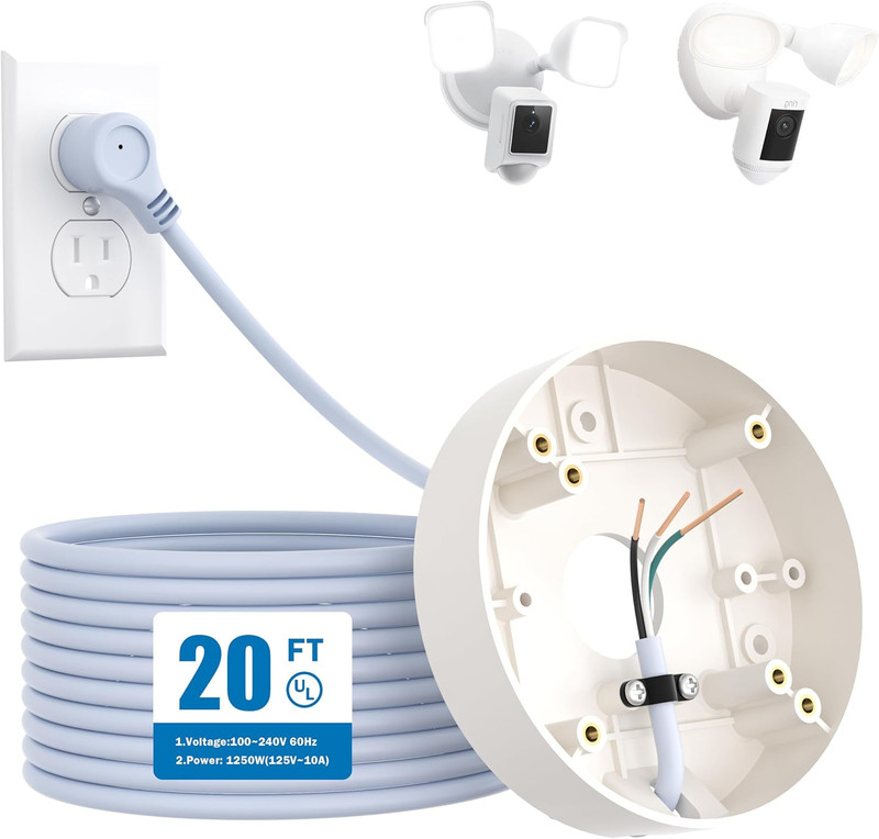 Plug-In Mount for Floodlight Cams Compatible with Floodlight Cam Wired Plus/Pro, gallery