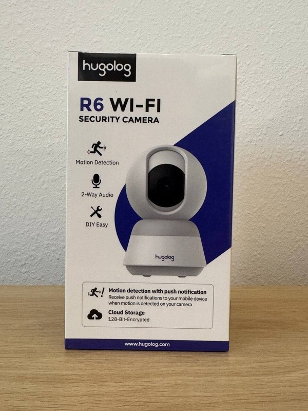 Hugolog 3K 5MP Indoor Pan/Tilt Security Camera HU-PWR6P-W - White gallery