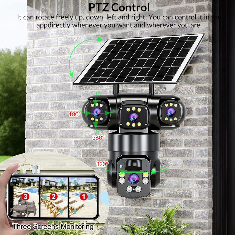 KEPEAK 15MP HD Solar-Powered Camera+32GB gallery
