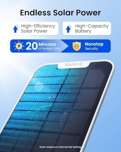 REOLINK 4K Solar Security Cameras Wireless Outdoor System, Color Night Vision... gallery