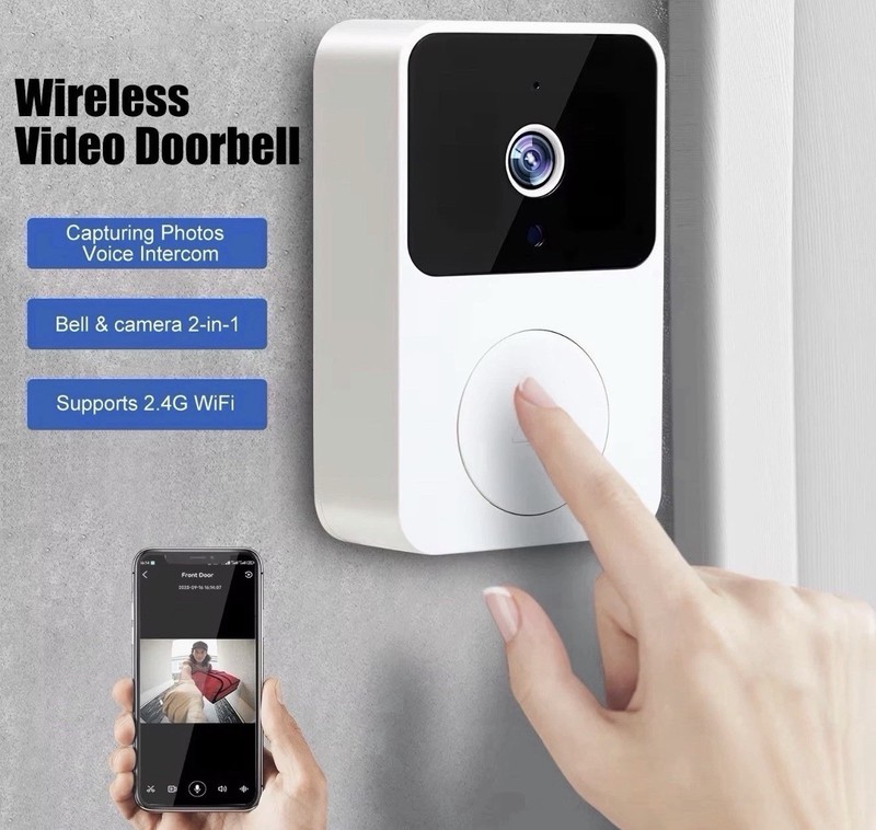 Wireless Video Doorbell Camera WiFi Smart Home Security 2-Way Audio Night Vision gallery