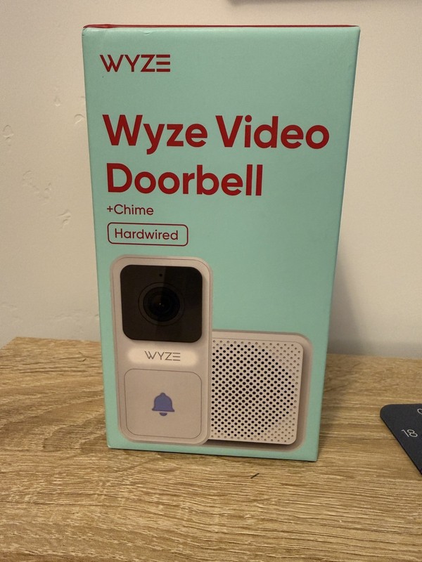 NEW IN BOX Wyze Video Doorbell Chime Weatherproof Hardwired Night Vision
