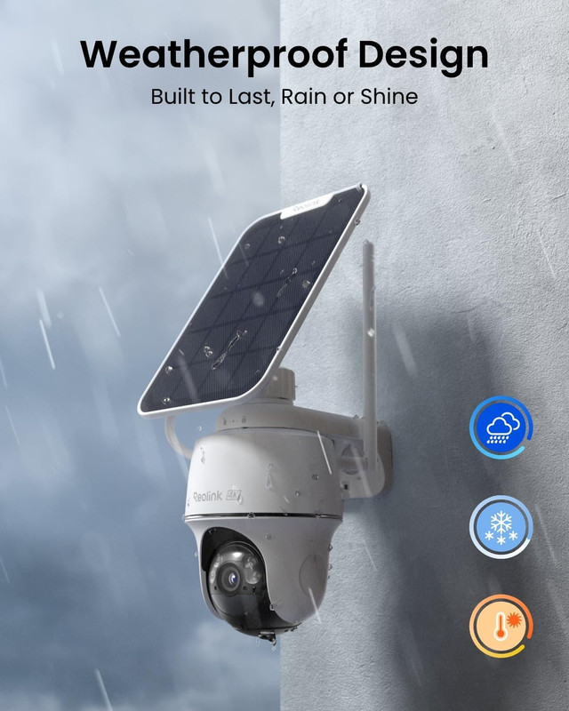 REOLINK First 4K Solar Security Cameras Wireless Outdoor, Argus PT Ultra+Solar P gallery