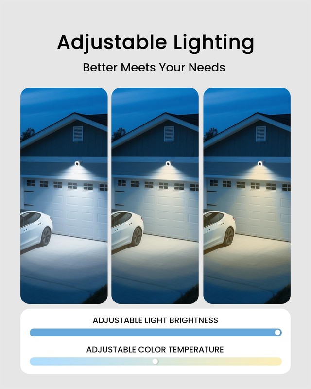 4K Outdoor with Adjustable Ring Light, No Monthly Fees, Plug-in WiFi 6, F1.0 ... gallery
