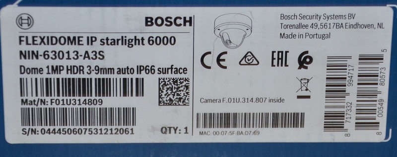 Bosch FLEXIDOME Starlight IP 6000 VR Hybrid Surface Dome Camera NIN-63013-A3S gallery