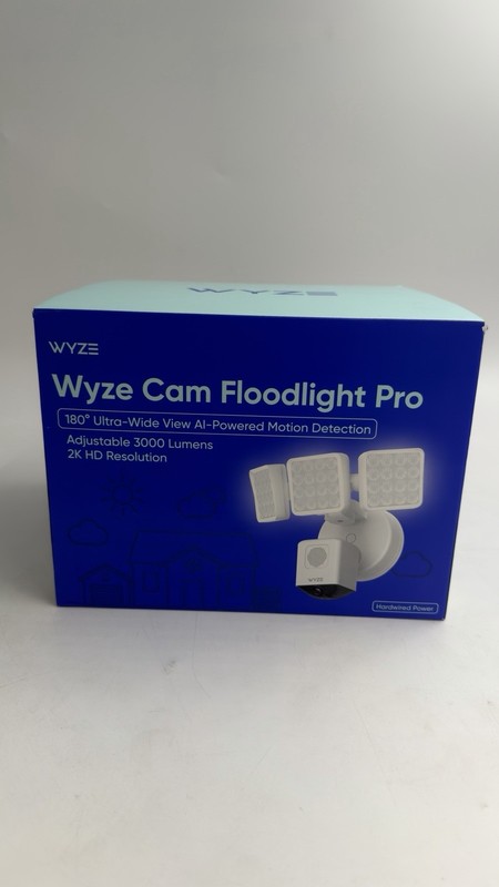 WYZE Cam Floodlight Pro QHD Outdoor WiFi Smart Security Camera – White