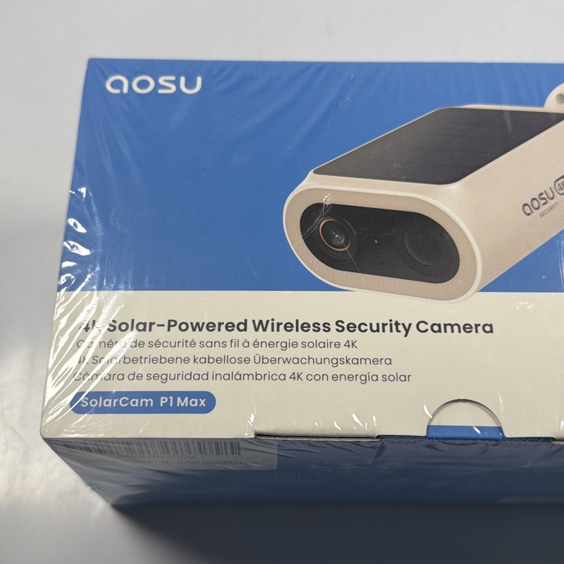 Aosu 4K UHD 8.0MP Wi-Fi Outdoor SolarCam P1 Max Security Camera C8S2DA11 Sealed gallery