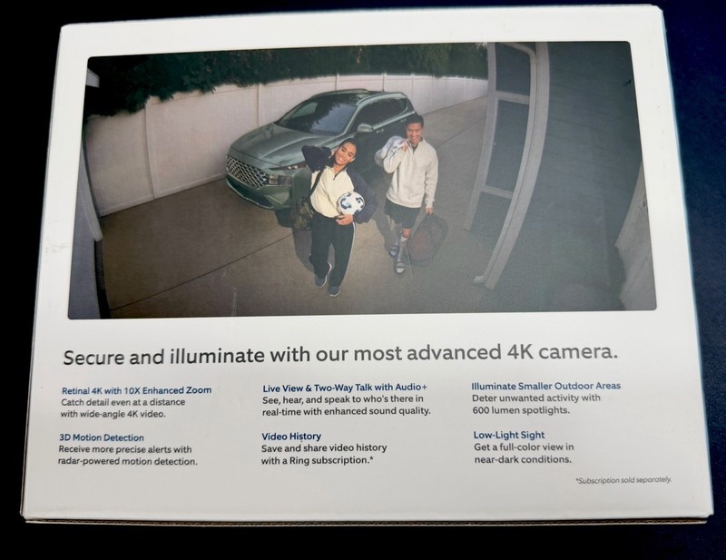Ring Spotlight Cam Pro(Newest Model 2nd Gen) Retinal 4K Plug-in Version Open-Box gallery
