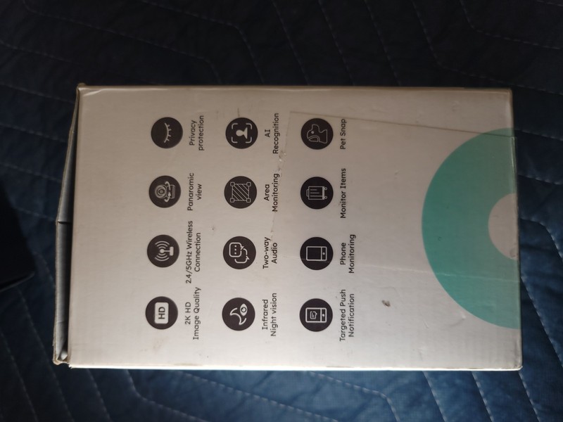 CURISEE CRB110 Smart Indoor PTZ Camera 2K Wi-Fi Motion Night Vision White gallery