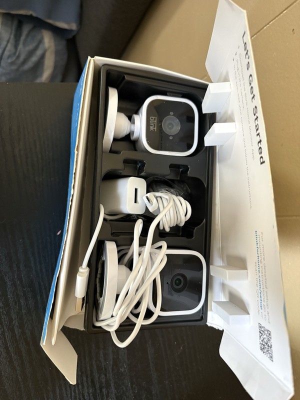 Blink Mini Indoor Plug-In HD 1080p Smart Security Camera – Pack of 2 Open Box