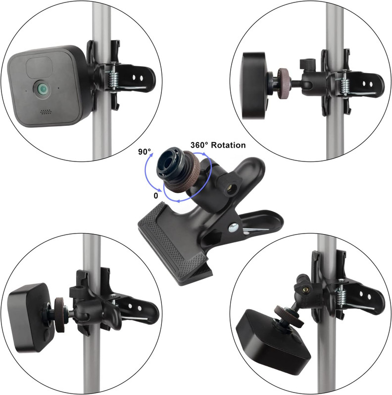 2 Pack Clip Clamp Mount for Blink Outdoor 4 (4Th Gen)/(3Rd Gen)/Xt/Xt2/Mini, Met gallery