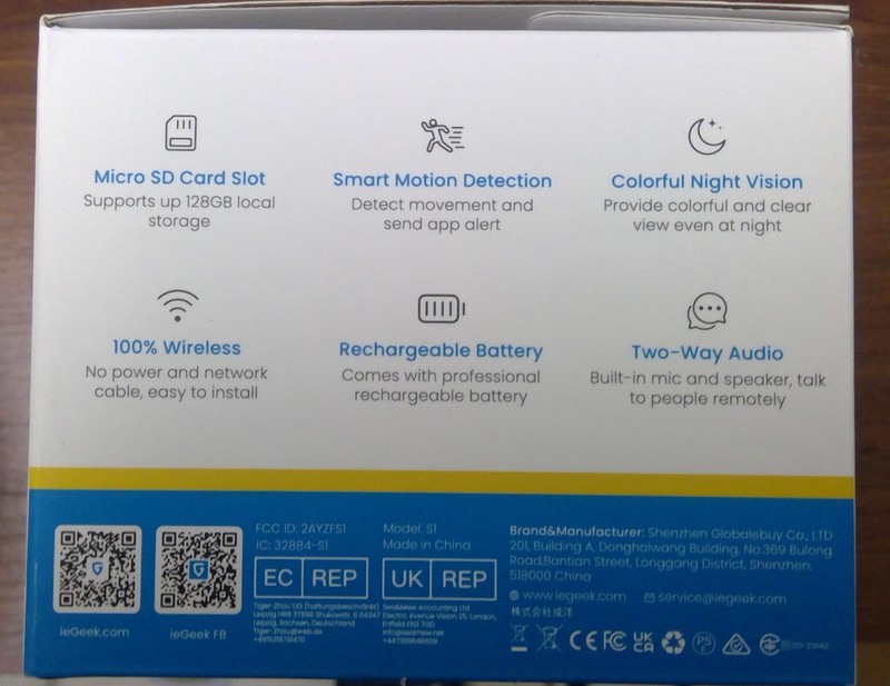 IeGeek All in One Wireless WiFi Solar Panel Security Camera gallery