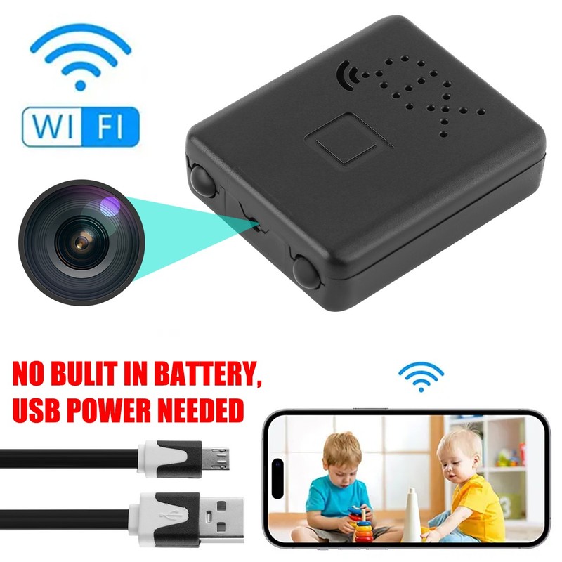 Mini WiFi Camera 1080P HD Wireless Security Monitor Night Vision Motion Alert gallery