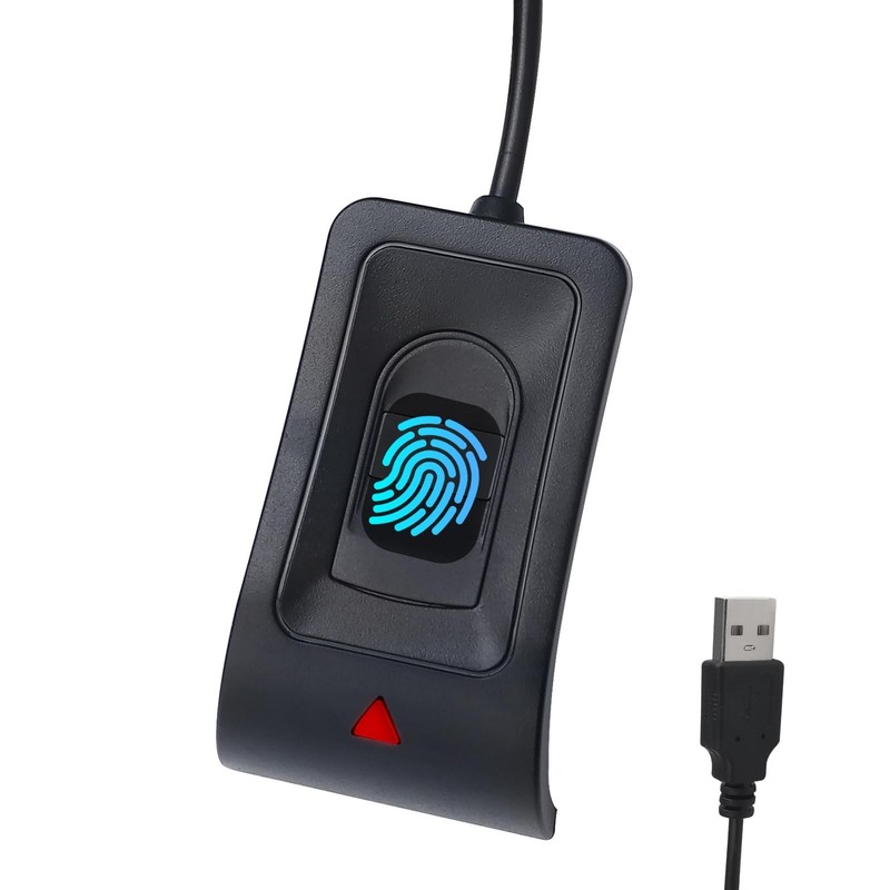 JIAN BOLAND USB Fingerprint Reader for Windows10/11, Black