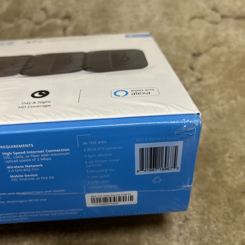 Blink XT2 Security Cameras System - 3 Camera & Sync Module New Sealed gallery