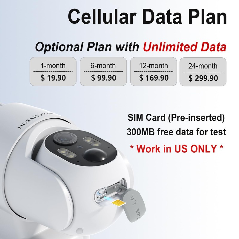 4G LTE Cellular Security Camera No Internet Needed, Solar wifi White gallery