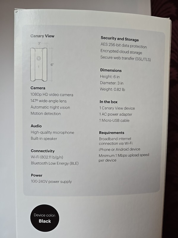 NEW! Canary View Indoor Security Camera never used New In Box gallery
