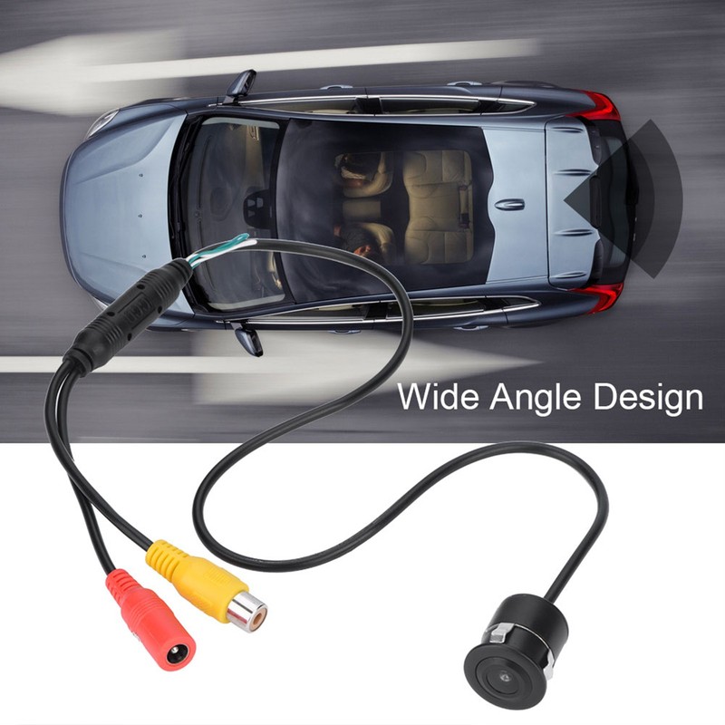 170° Wide Angle Wired Waterproof Mini Color CCTV CCD Camera For Car MOEP gallery