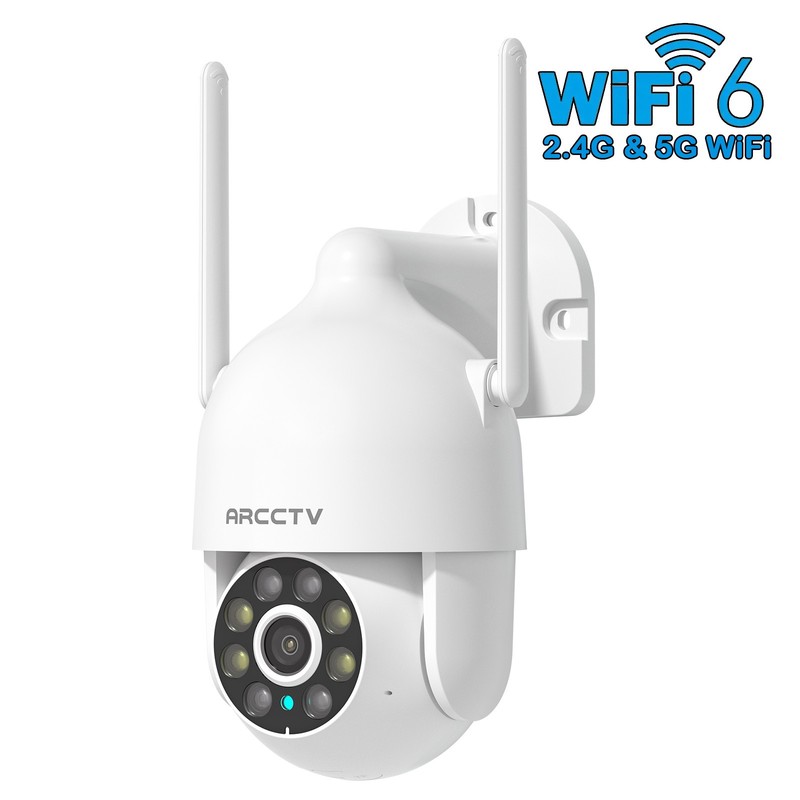 ARCCTV 3MP Pan/Tilt Security Camera System Outdoor Wireless Home WiFi PTR Alarm