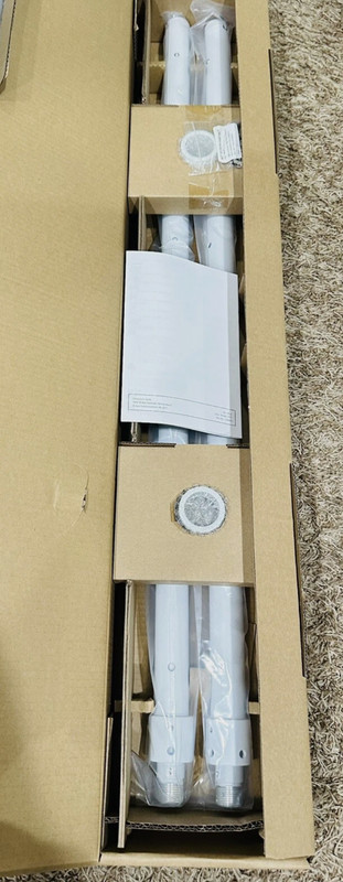 AXIS T91B53 Telescopic Ceiling Mount 2-Pack 3-6 ft 3/4" Conduit Fit 01189-001 gallery
