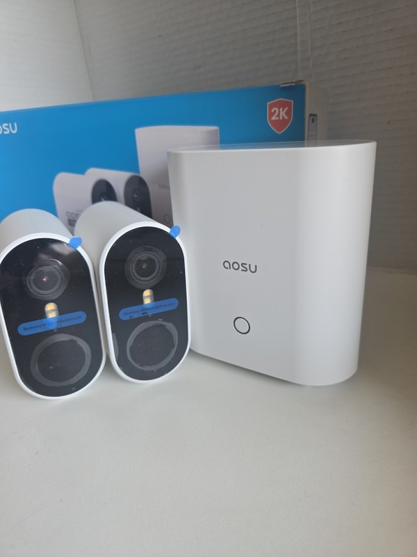aosu Rechargeable Battery Camera 2K QHD AI & WIFI 2-Cam + HomeBase – No Fees gallery