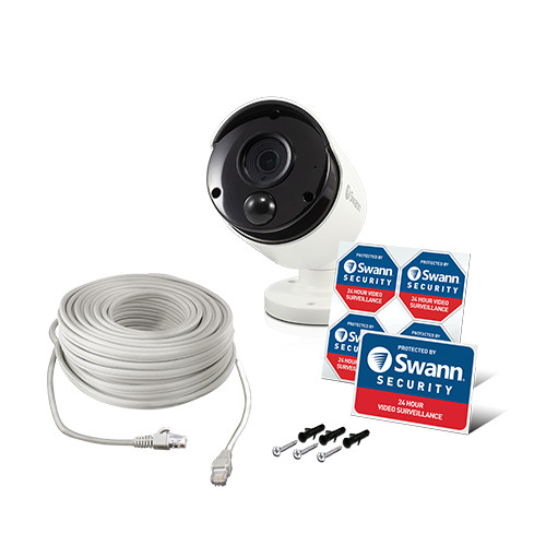 Swann Indoor/Outdoor Surveillance Security Camera, 4K Ultra HD Wired PIR Add-on gallery