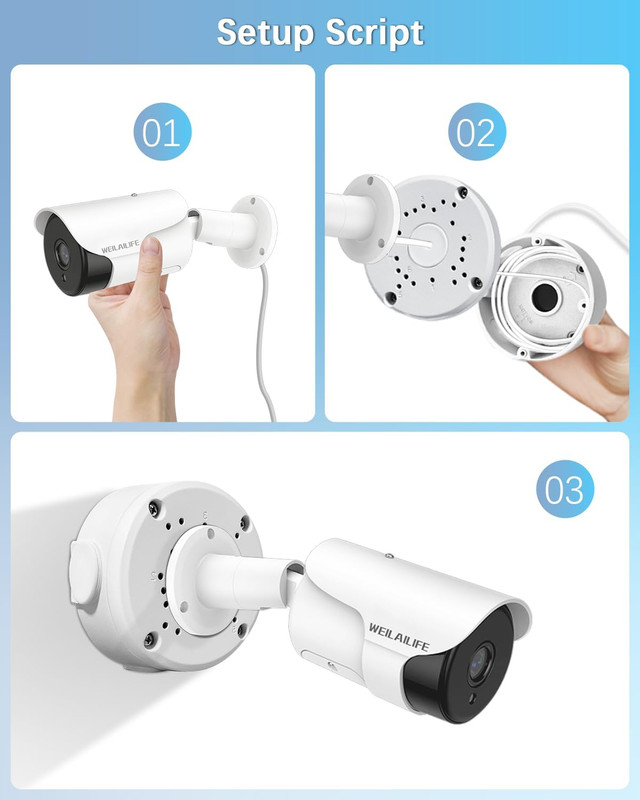 【Compatible with Bullet Cameras】 Universal Bullet Security Camera Base Junction gallery